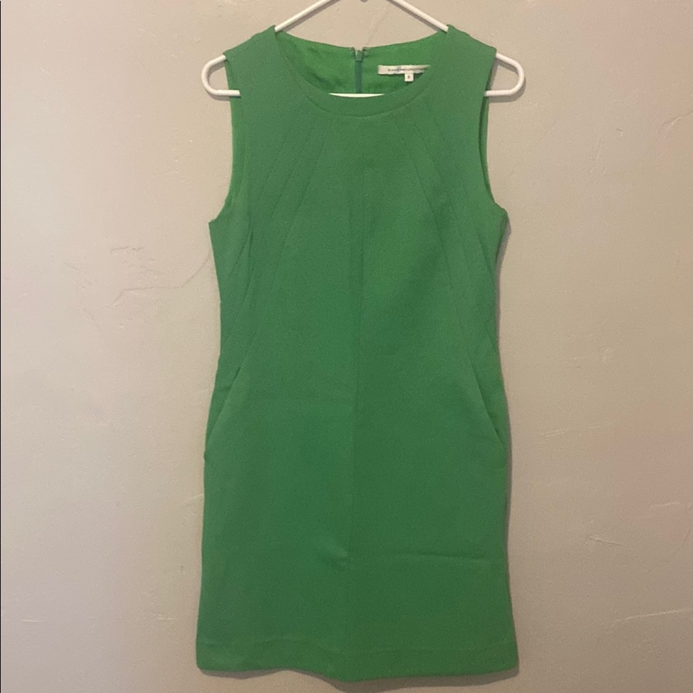 Diane Von Furstenberg Green Sheath Sleeveless Dress Woman 8